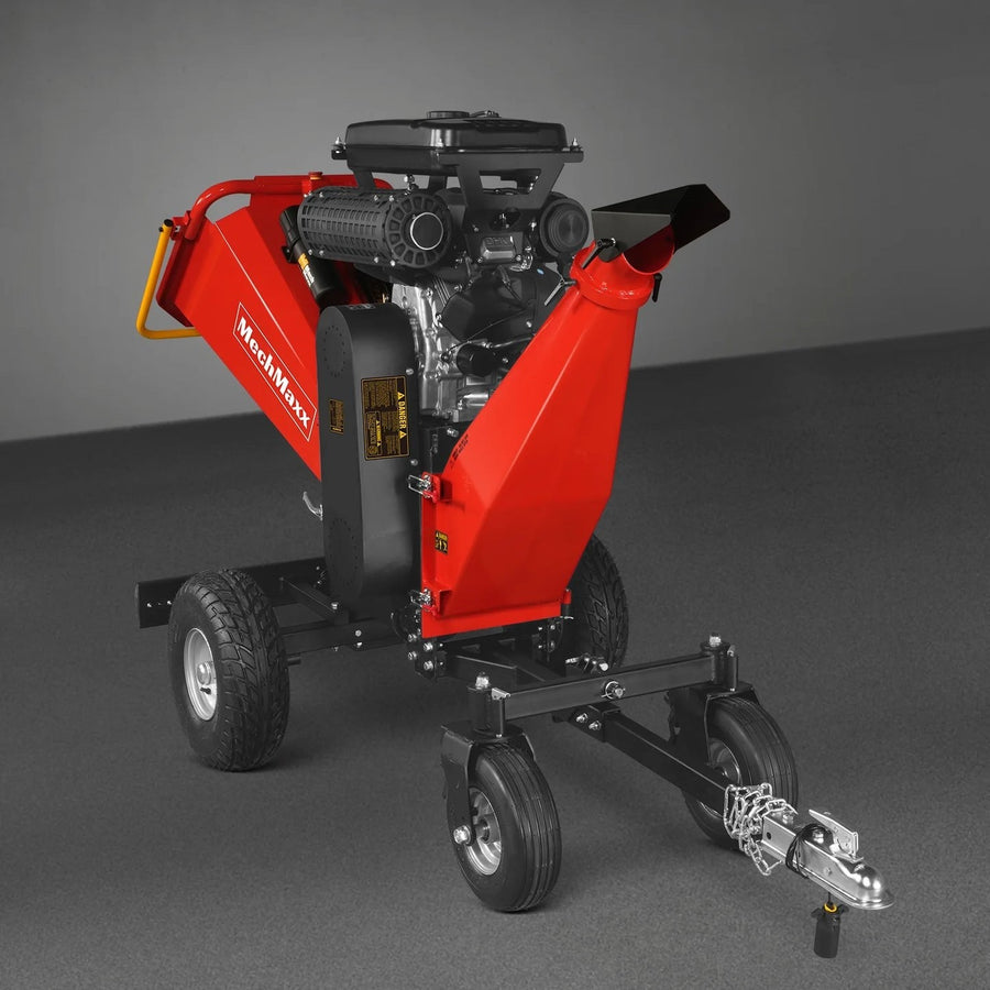 B200 Towable Drum Wood Chipper - 999cc 35 HP Gas Engine, 8 in Capacity, Hydraulic Self-Feed