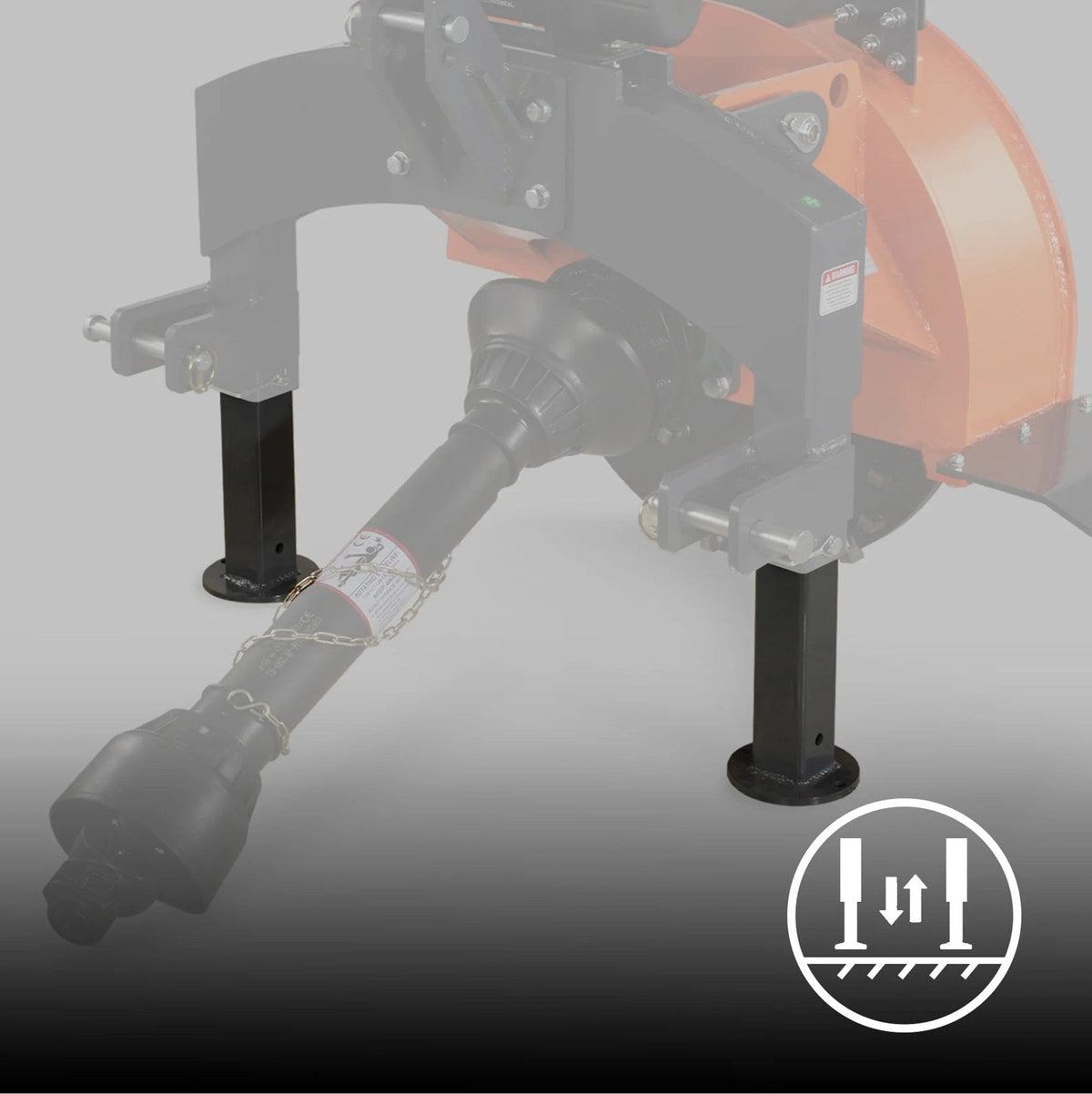 SG24 3-Point PTO Stump Grinder - 24 in Flywheel, 34 Carbide Teeth, 15-45 HP Tractors
