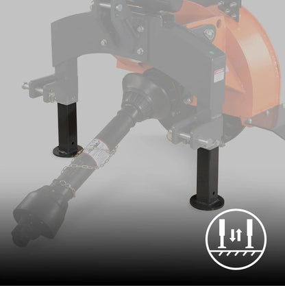 SG24 3-Point PTO Stump Grinder - 24 in Flywheel, 34 Carbide Teeth, 15-45 HP Tractors