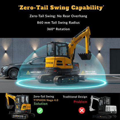 TYPHON NAGA 4.0 mini excavator photo 3