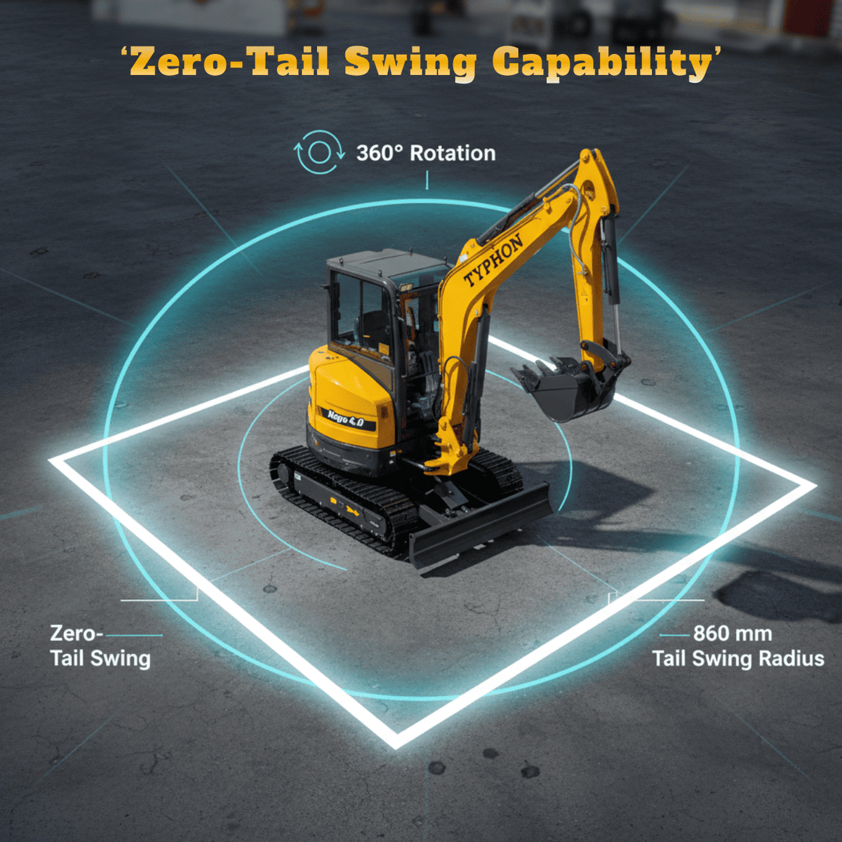 TYPHON NAGA 4.0 mini excavator photo 9