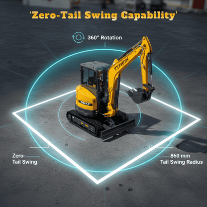 TYPHON NAGA 4.0 mini excavator photo 9