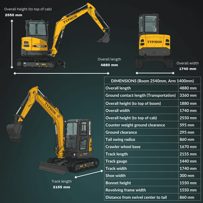 TYPHON NAGA 4.0 mini excavator photo 11