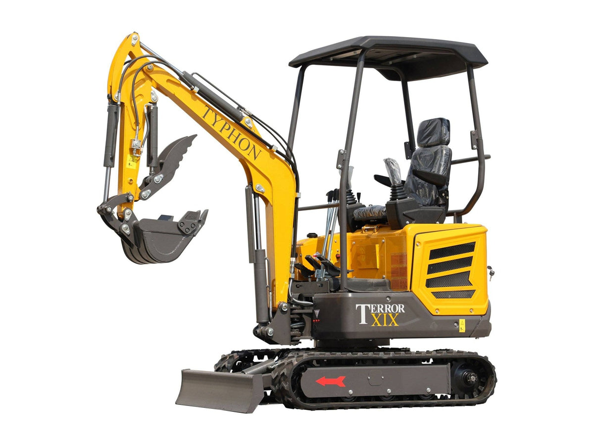 TYPHON TERROR XIX STORM Mini Excavator - 1.8 Ton Kubota D902 Diesel with Swing Boom and Canopy