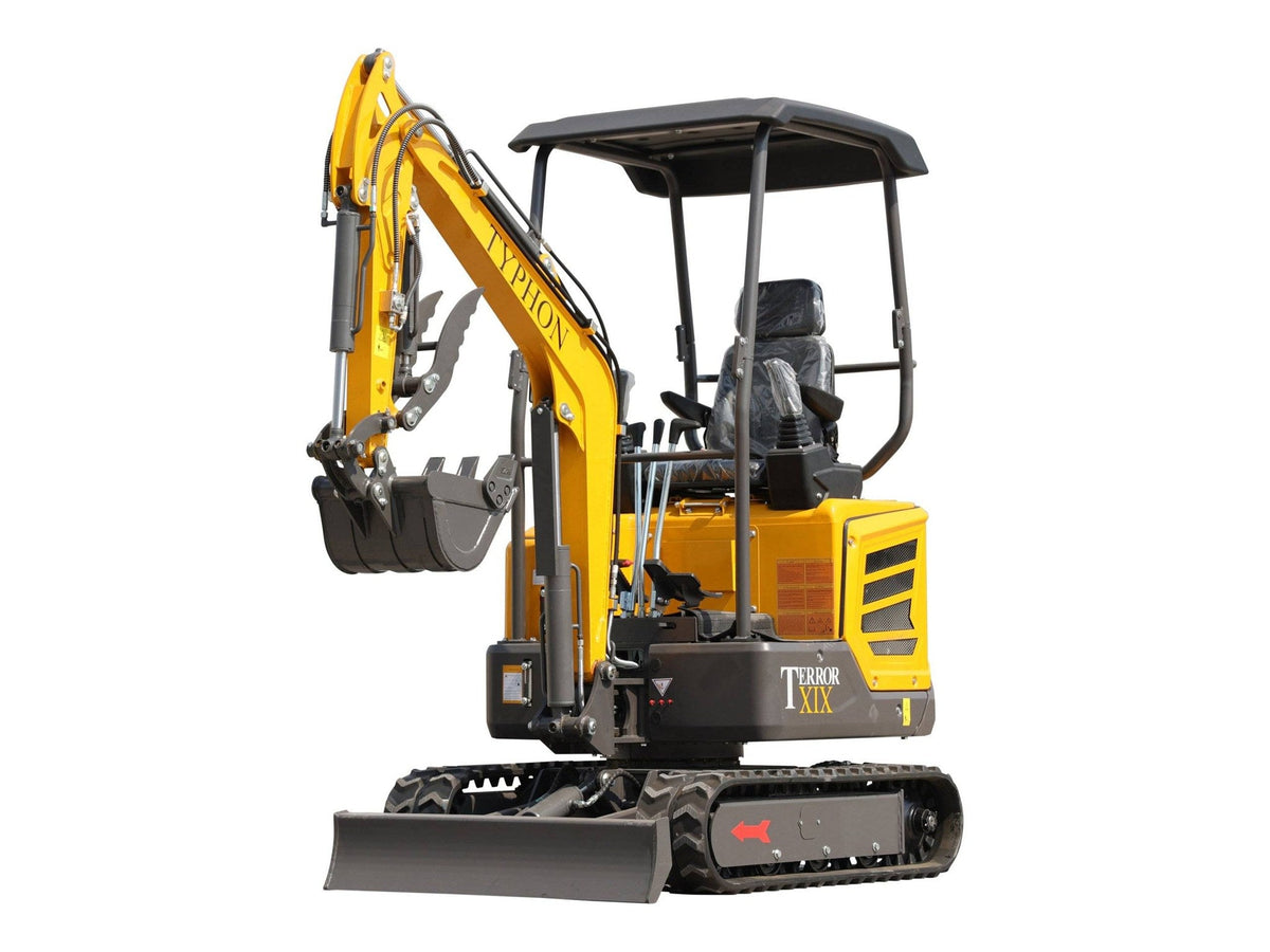 TYPHON TERROR XIX STORM Mini Excavator - 1.8 Ton Kubota D902 Diesel with Swing Boom and Canopy