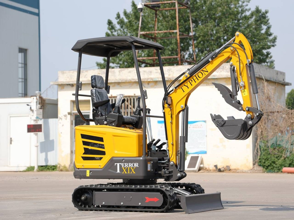 TYPHON TERROR XIX STORM Mini Excavator - 1.8 Ton Kubota D902 Diesel with Swing Boom and Canopy