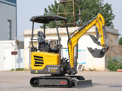 TYPHON TERROR XIX STORM Mini Excavator - 1.8 Ton Kubota D902 Diesel with Swing Boom and Canopy