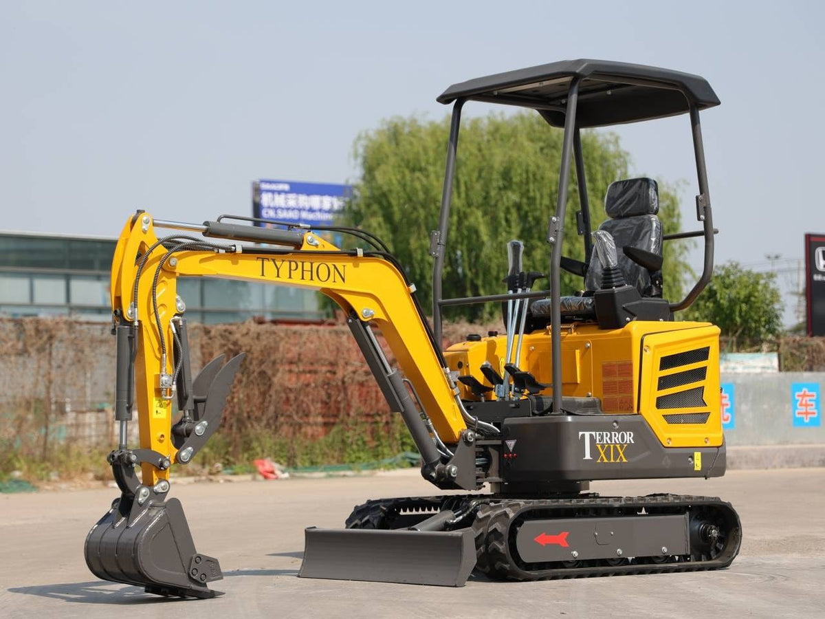 TYPHON TERROR XIX STORM Mini Excavator - 1.8 Ton Kubota D902 Diesel with Swing Boom and Canopy