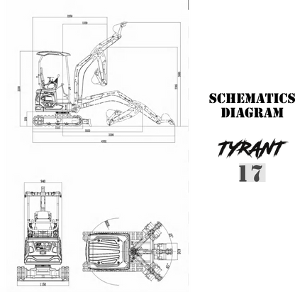 TYRANT 17 mini excavator photo 11